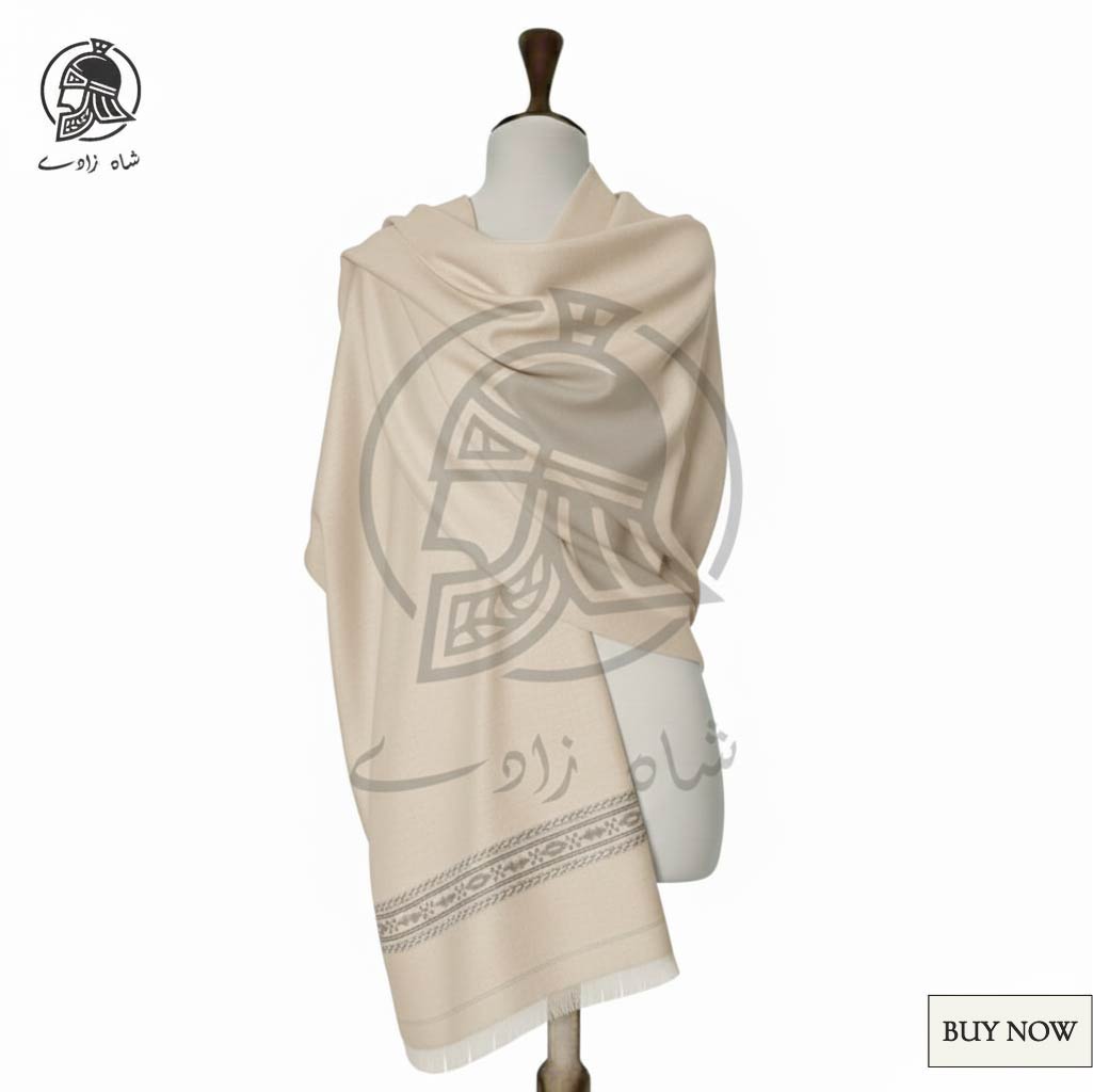 Men’s Woolen Shawl (Beige)