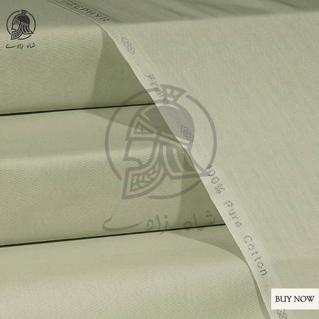 Unstitched Cotton Shalwar Qameez (Sage Green) – Premium Summer Fabric